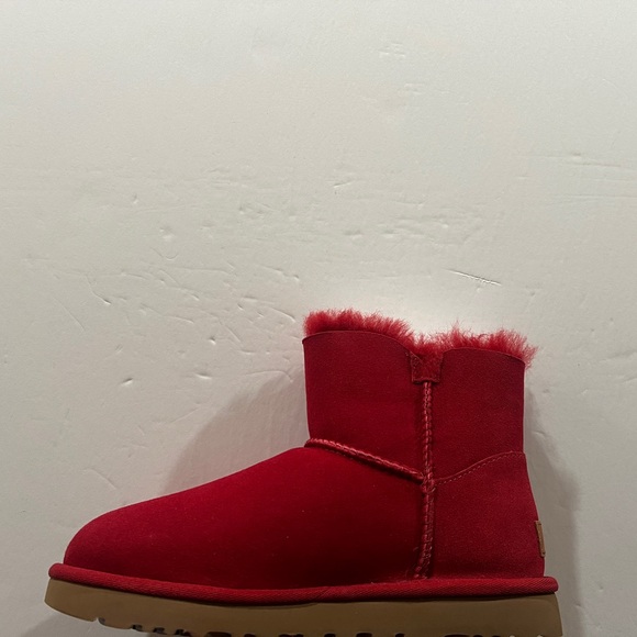 Ugg, Mini Bailey Button 2, 1016422, Red - Picture 7 of 13
